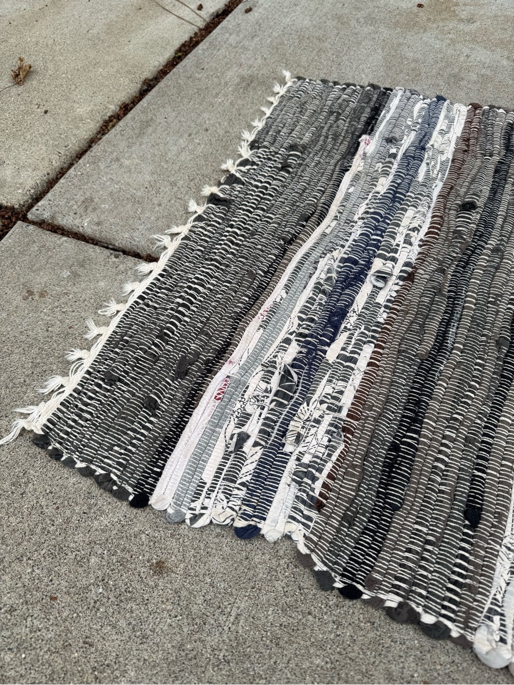 Multi-Color Woven Cotton Rag Rug - Picture 2 of 5